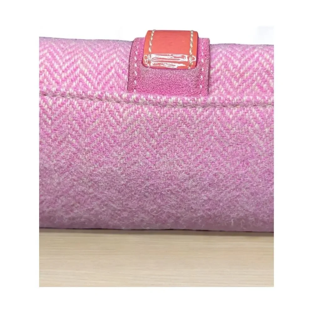 Vintage Coach 1408 Hamptons Herringbone Wool Satchel & FS5878 Wristlet